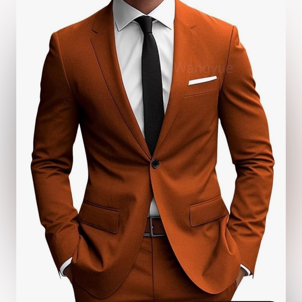 Vangyue Men's Rust color Blazer  size XL